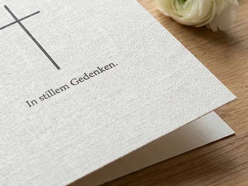 Papierbeispiel Kunstdruck Leinen
